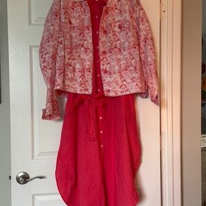 Linen dress and jacket